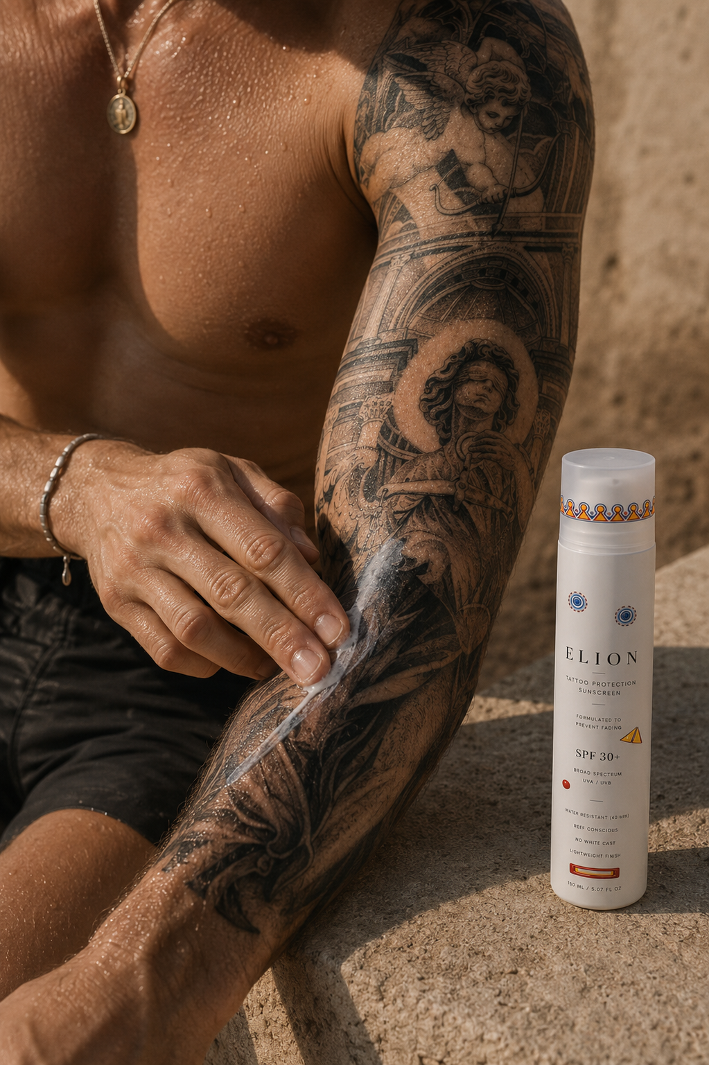 Tattooed arm — ELION editorial